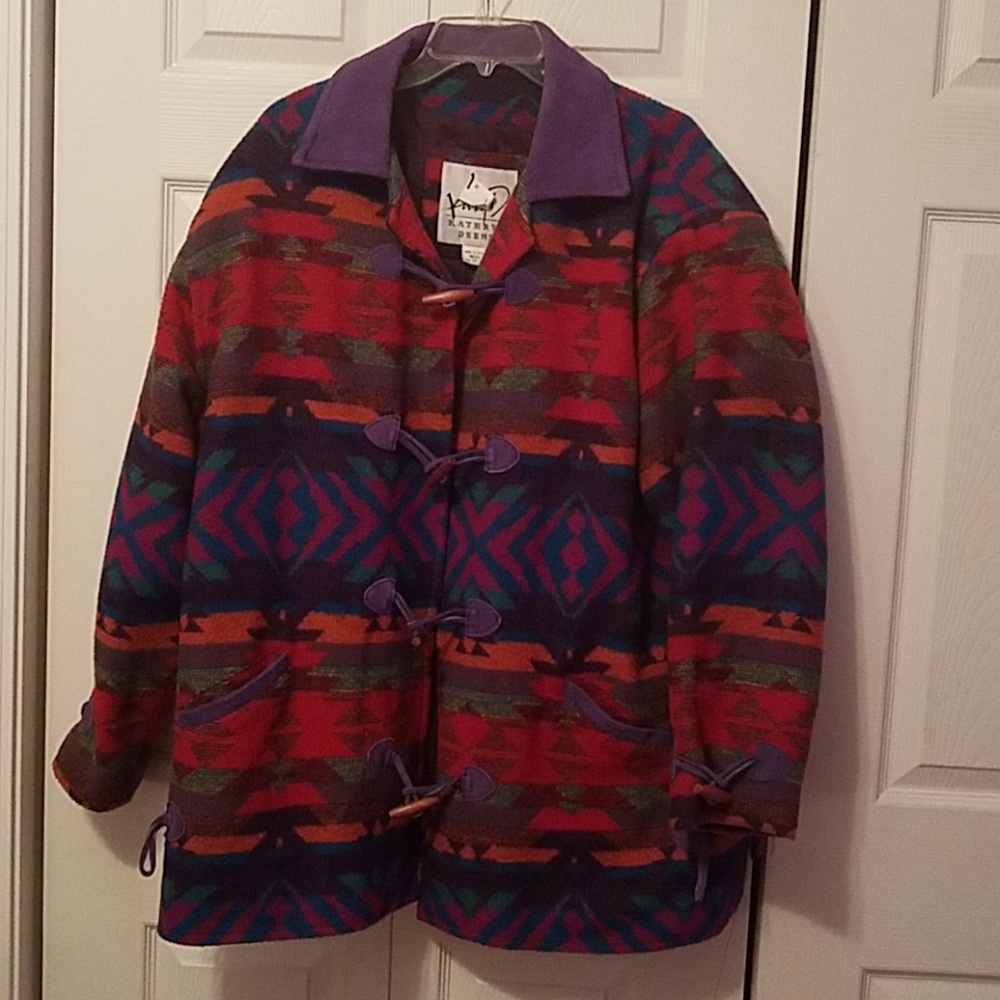 Vintage Kathryne Deene Soutwest Print Coat